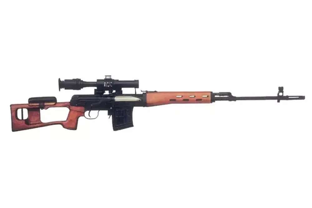 SVD Airsoft Bolt Action Sniper Rifle - Real Wood [AGM]